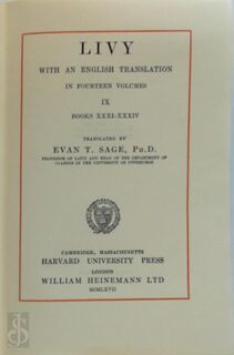 Livy: (History of Rome) Volume IX. Books 31-34 - Livy (ISBN 9780674993266)