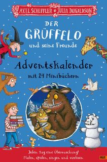 Der Grüffelo und seine Freunde. Adventskalender mit 24 Minibüchern - Axel Scheffler, Julia Donaldson (ISBN 9783407730145)