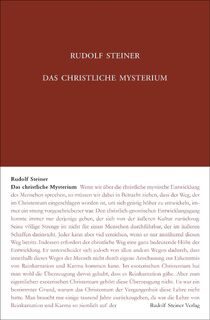 Das christliche Mysterium - Rudolf Steiner (ISBN 9783727409714)