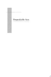 Unspeakable Acts - Doug W. Pryor (ISBN 9780814766668)