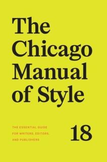 The Chicago Manual of Style, 18th Edition - The University of Chicago Press Editorial Staff (ISBN 9780226817972)