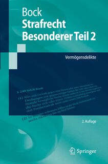 Strafrecht Besonderer Teil 2 - Dennis Bock (ISBN 9783662705582)
