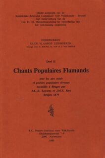 Chants Populaires Flamands - Ad.-R. Lootens, J.M.E. Feys, H. Boone, St. Top, J. van Haver