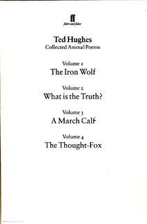 Collected Animal Poems - Ted Hughes