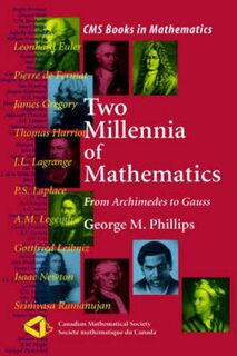 Two Millennia of Mathematics - George M. Phillips (ISBN 9780387950228)