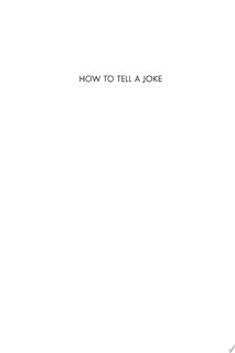How to Tell a Joke - Marcus Tullius Cicero (ISBN 9780691206165)