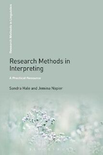 Research Methods in Interpreting - Sandra Hale (ISBN 9781441168511)