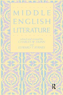 Middle English Literature - Charles W. Dunn (ISBN 9780824052973)