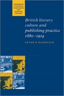 British Literary Culture and Publishing Practice 1880-1914 - Peter D. Mcdonald (ISBN 9780521893947)