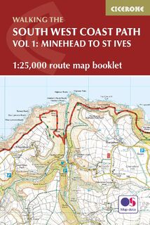 South West Coast Path Map Booklet - Vol 1: Minehead to St Ives - Paddy Dillon (ISBN 9781852849368)