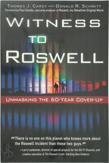 Witness to Roswell - Thomas J. Carey, Donald R. Schmitt (ISBN 9781564149435)