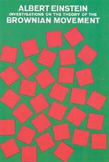 Investigations on the Theory of the Brownian Movement - Albert Einstein (ISBN 9780486603049)