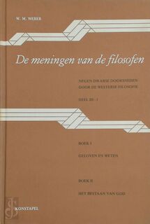 Meningen van de filosofen deel III - 1 - Weber (ISBN 9789062939732)