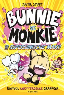 Bunnie vs Monkie en de supersonische maki! - Jamie Smart (ISBN 9789025778422)