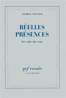 Réelles présences - George Steiner (ISBN 9782070328536)