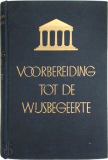 Voorbereiding tot de wijsbegeerte - Antoon Vloemans