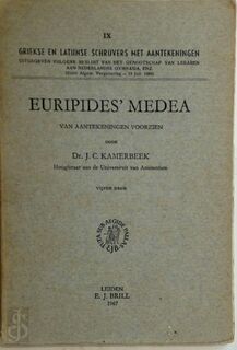 Euripides' Medea - Euripides, Jan Coenraad Kamerbeek (ISBN 9789004054424)