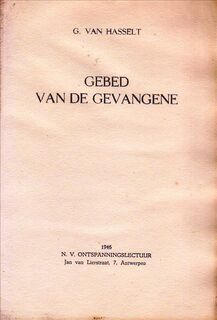 Gebed van de gevangene - Pseud.] G. [Ernest CLAES Van Hasselt