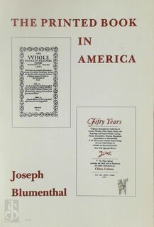The Printed Book in America - Joseph Blumenthal (ISBN 9780874514803)