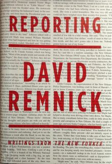 Reporting - David Remnick (ISBN 9780307263582)