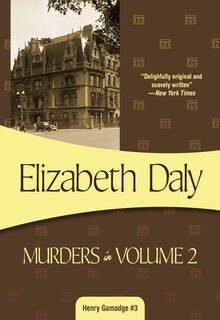 Murders in Volume 2 - Elizabeth Daly (ISBN 9781933397016)