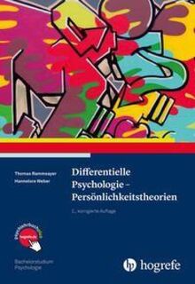 Differentielle Psychologie - Persönlichkeitstheorien - Thomas Rammsayer, Hannelore Weber (ISBN 9783801727178)