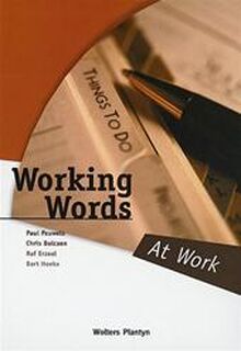 Working Words - Pauwels (ISBN 9789030183372)