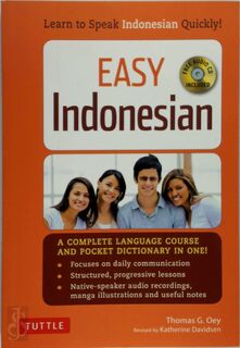 Easy Indonesian - Thomas G. Oey (ISBN 9780804843133)