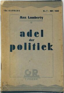 Adel der politiek - Max Lamberty