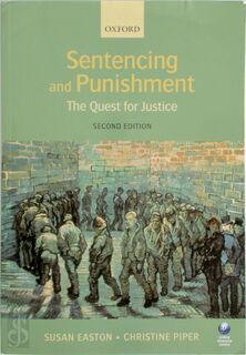 Sentencing and Punishment - Susan M. Easton, Christine Piper (ISBN 9780199218103)