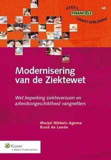 Modernisering van de ziektewet - Ruud de Leede, Marjol Nikkels-Agema (ISBN 9789013120936)