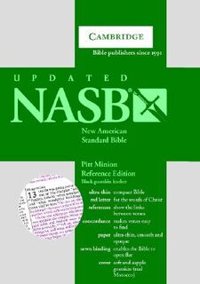 NASB Pitt Minion Reference Bible, Black Goatskin Leather, Red-letter Text, NS446:XR - Cambridge University Press (ISBN 9780521604123)