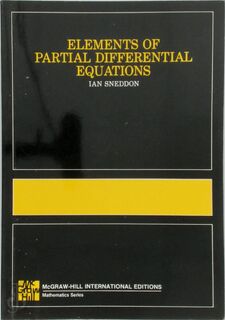 Elements of Partial Differential Equations - Ian Naismith Sneddon (ISBN 9780070857407)