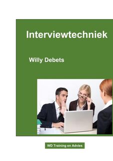 Interviewtechniek - Willy Debets (ISBN 9789465012728)