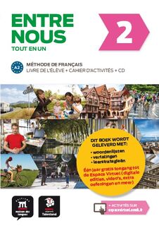 Entre Nous A2 (Livre de l'élève + cahier d'exercices) - (ISBN 9789463250207)