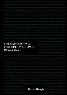 The Expression & Perception of Space in Wayana - K. Hough (ISBN 9789088900068)