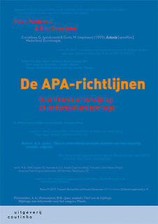 De APA-richtlijnen - Petra Poelmans, Olav Severijnen (ISBN 9789046907283)