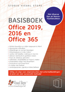 Basisboek Office 2019, 2016 en Office 365 - Studio Visual Steps (ISBN 9789059055155)
