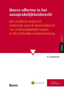 Macro-effecten in het aansprakelijkheidsrecht - S. van Deursen (ISBN 9789462120129)