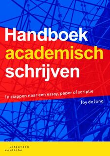 Handboek academisch schrijven - Joy de Jong (ISBN 9789046902424)