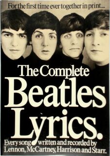 The Complete Beatles Lyrics - The Beatles (ISBN 0711901511)