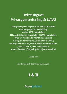 Tekstuitgave Privacyverordening & UAVG (ISBN 9789462127135)