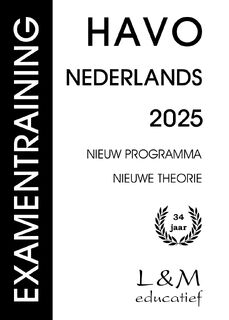 Examentraining Havo Nederlands 2025 - Gert P. Broekema (ISBN 9789054894544)