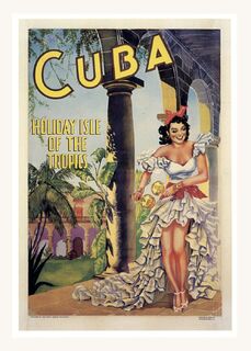 Poster Cuba Travel - 40x30 - Reizen - Vintage Reisposter - Retro - Travel Poster (ISBN 2500015061860)