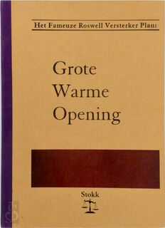 Grote warme opening - F. Berbee (ISBN 9789080332713)