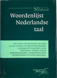 Woordenlijst Nederlandse taal - Instituut voor Nederlandse Lexicologie (ISBN 9789075566017)