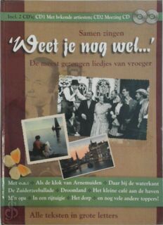 "Weet je nog wel..." Samen zingen - Unknown (ISBN 8711539035808)