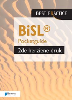 BiSL® - Pocketguide – 2de herziene druk - Remko van der Pols, Yvette Backer (ISBN 9789087538651)