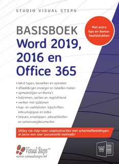 Basisboek Word 2019, 2016 en Office 365 - Studio Visual Steps (ISBN 9789059054851)