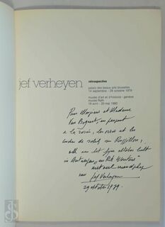 Jef Verheyen: rétrospective [déd. sign. de Verheyen] - Jef Verheyen